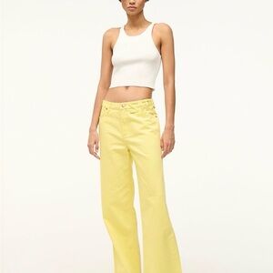 NWOT Staud X Wrangler The Loose Jean Zipper Fly 100% Cotton Jeans Size 25 X 34